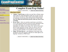 Tablet Screenshot of examprepcentral.com